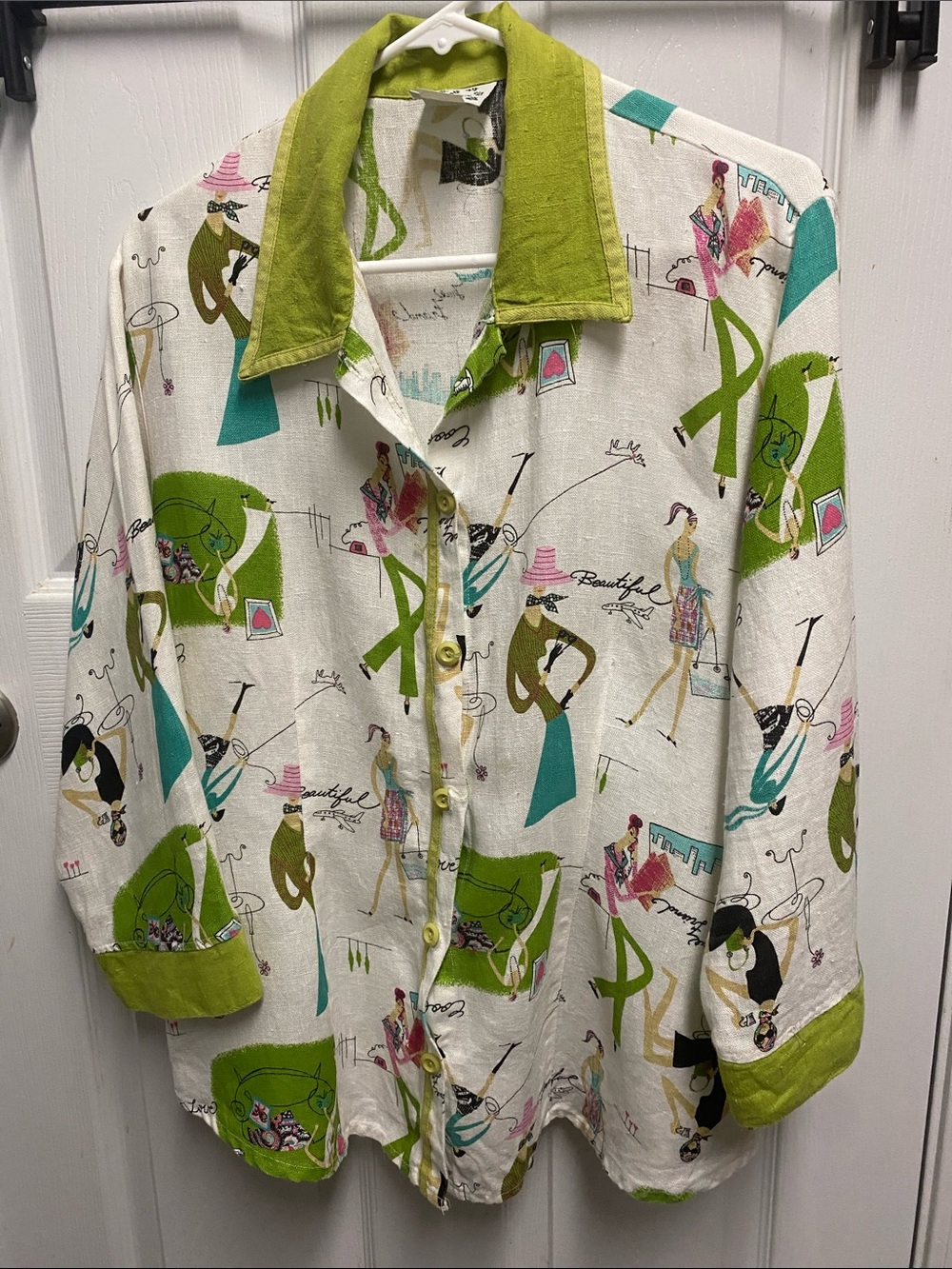 Vintage Donna button  down top